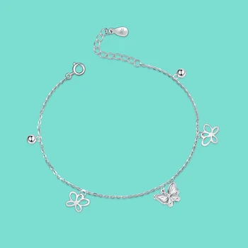 Simple style girl S925 sterling silver anklet butterfly pendant design solid silver anklet ladies summer charm jewelry for girls
Simple style girl S925 sterling silver anklet butterfly pendant design solid silver anklet ladies summer charm jewelry for girls