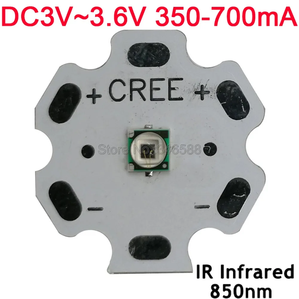 10pcs 3W 3535 Infrared IR 850NM 3.0-3.6V 350mA - 700mA High Power LED Diode Emitter with 8mm 12mm 14mm 16mm 20mm Aluminum PCB | Освещение