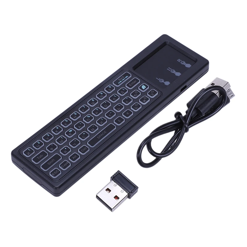 T6-C Plus Russian Keyboard Air Mouse 2.4G Wireless Flying Mouse Mini Wireless Keyboard 7 Color Backlight Tv Box T9 X96 Max Bla
T6-C Plus Russian Keyboard Air Mouse 2.4G Wireless Flying Mouse Mini Wireless Keyboard 7 Color Backlight Tv Box T9 X96 Max Bla