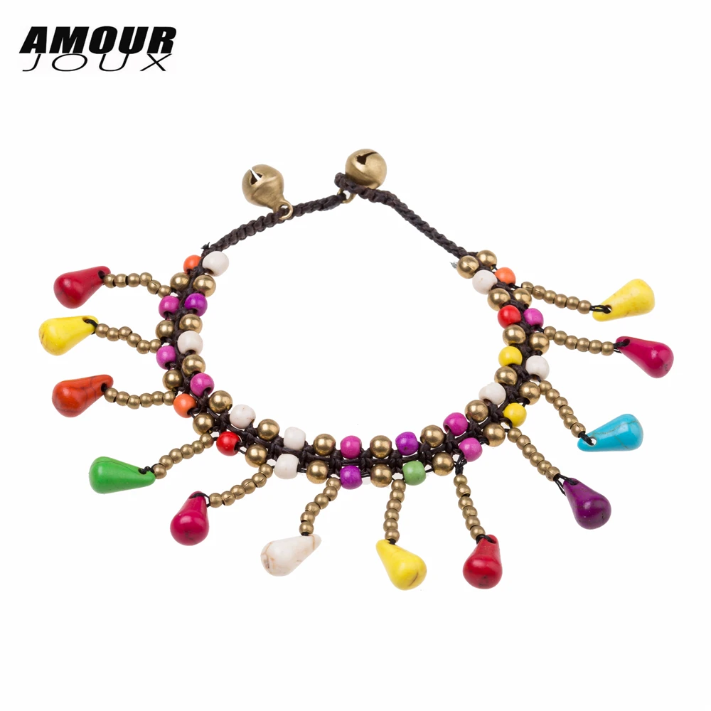 Stone Knotted Boho Handmade Gold Color Beads Colorful Waterdrop Charm Bracelet Ethnic Sting Bracelets For Women
Stone Knotted Boho Handmade Gold Color Beads Colorful Waterdrop Charm Bracelet Ethnic Sting Bracelets For Women
