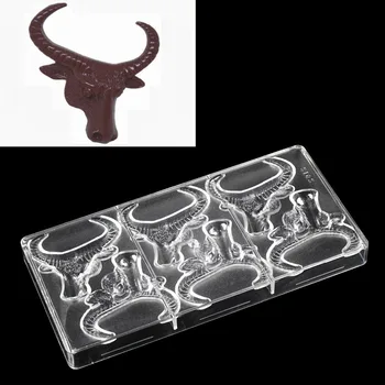 Bull head shape Halloween Hard Polycarbonate Chocolate Mold Baking Candy pastry confectionery tools Christmas
Bull head shape Halloween Hard Polycarbonate Chocolate Mold Baking Candy pastry confectionery tools Christmas