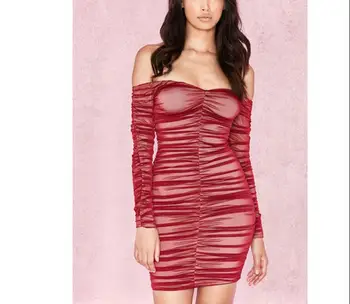 Off The Shoulder Bandage Dress Celebrity Sexy Elegant Ngiht Club Fashion Bodycon Slash Neck Christmas Party Women Dresses
Off The Shoulder Bandage Dress Celebrity Sexy Elegant Ngiht Club Fashion Bodycon Slash Neck Christmas Party Women Dresses