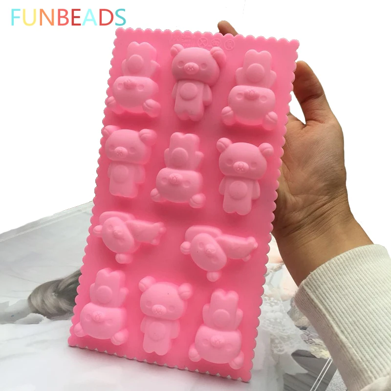 11pcs Bear Cake Mold Creative 3D Silicone Mold For Confectionery Chocolate Pastry Supplies Mould For Baking cm021
11pcs Bear Cake Mold Creative 3D Silicone Mold For Confectionery Chocolate Pastry Supplies Mould For Baking cm021