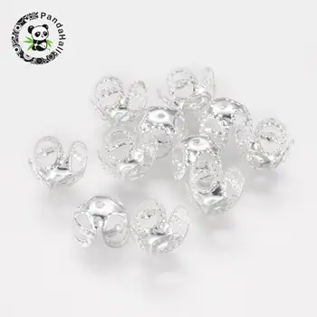 Iron Bead Caps, Flower, 4-Petal, Silver Color, Size: about 8mm in diamete, 4mm thick, hole: 1mm
Iron Bead Caps, Flower, 4-Petal, Silver Color, Size: about 8mm in diamete, 4mm thick, hole: 1mm