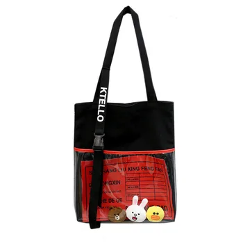 Japanese Cute 2019 New Women Fashion Cartoon Transparent Window Ladies Handbags for Girls Shoulder Bag Lovely Black White
Japanese Cute 2019 New Women Fashion Cartoon Transparent Window Ladies Handbags for Girls Shoulder Bag Lovely Black White