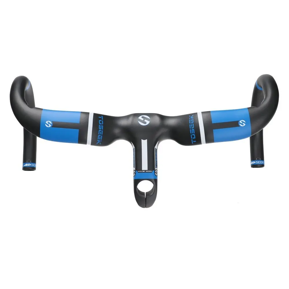 TOSEEK Ultralight T800 Carbon Handlebar Road Bicycle Integrated Stem Handlebar Bar 400/420/440mm Stem 80/90/100/110/120mm
TOSEEK Ultralight T800 Carbon Handlebar Road Bicycle Integrated Stem Handlebar Bar 400/420/440mm Stem 80/90/100/110/120mm