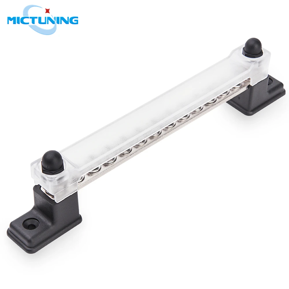 MICTUNING 12 Terminal 150A Bus Bar & Cover Ground Distribution Block Kit Car Truck Boat Marine Power Distribution Terminal Block
MICTUNING 12 Terminal 150A Bus Bar & Cover Ground Distribution Block Kit Car Truck Boat Marine Power Distribution Terminal Block