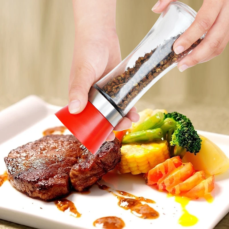 High Quality Kitchen Tools Salt and Pepper Mills pepper grinder Spice bottles ceramic core personalized cooking tools
High Quality Kitchen Tools Salt and Pepper Mills pepper grinder Spice bottles ceramic core personalized cooking tools