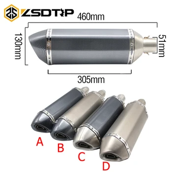 ZSDTRP Motorcycle parts Exhaust Universal 51mm Stainless Steel Motorbike Exhaust Pipe For Z750 ER6N Large displacement
ZSDTRP Motorcycle parts Exhaust Universal 51mm Stainless Steel Motorbike Exhaust Pipe For Z750 ER6N Large displacement