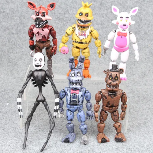 6 Pcs/set Movie Anime Five Nights at Freddy's Doll Hand Model PVC Dolls toys for Boys Students Gift Toy Bear Detachable
6 Pcs/set Movie Anime Five Nights at Freddy's Doll Hand Model PVC Dolls toys for Boys Students Gift Toy Bear Detachable