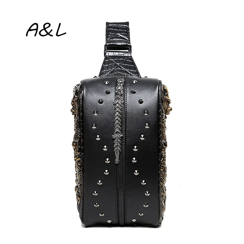 Pu Breastbag Men's 3D Fashion bag Trend Brilliant Single Shoulder Skew Bag Hiking Camping Bag crossbody bags for men Y080
Pu Breastbag Men's 3D Fashion bag Trend Brilliant Single Shoulder Skew Bag Hiking Camping Bag crossbody bags for men Y080