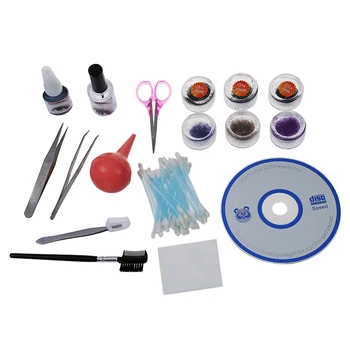 17 for planting / Extension DIY of false eyelashes 12mm, 10mm, 8mm, Brown, Black, Blue + Tijera + Glue Remover + Nipper Strai
17 for planting / Extension DIY of false eyelashes 12mm, 10mm, 8mm, Brown, Black, Blue + Tijera + Glue Remover + Nipper Strai