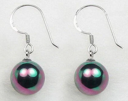 12mm black South sea shell pearl earring>Lovely Fine Nobility Lady's Women's Earrings
12mm black South sea shell pearl earring>Lovely Fine Nobility Lady's Women's Earrings