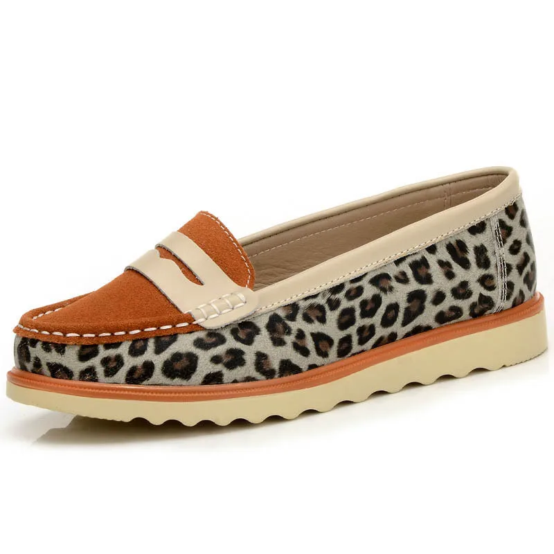New Spring&Autumn Women Genuine Leather Flat Leopard Shoes Fashion Round Toe Slip-on Women Loafers Maternity Ladies Flat Shoes
New Spring&Autumn Women Genuine Leather Flat Leopard Shoes Fashion Round Toe Slip-on Women Loafers Maternity Ladies Flat Shoes