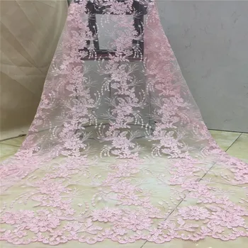 Madison African Lace Fabric 2019 High Quality Lace Fabric Nigerian Beads Mesh Tulle Lace Fabric For Bride Wedding Dress
Madison African Lace Fabric 2019 High Quality Lace Fabric Nigerian Beads Mesh Tulle Lace Fabric For Bride Wedding Dress