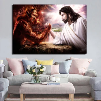 Jesus Christ Demon Hunter Canvas Prints Picture Modular Paintings For Living Room Poster On The Wall Home Decoration
Jesus Christ Demon Hunter Canvas Prints Picture Modular Paintings For Living Room Poster On The Wall Home Decoration