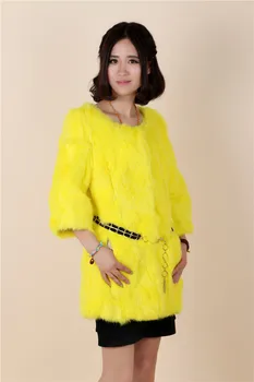New arrival autumn and winter women's long style genuine rabbit fur coats women three quarter sleeve slim coat outerwear
New arrival autumn and winter women's long style genuine rabbit fur coats women three quarter sleeve slim coat outerwear