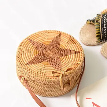 TFTP-2018 Round Straw Bags Women Summer Rattan Bag Handmade Woven Beach Cross Body Bag Circle Bohemia Handbag Bali
TFTP-2018 Round Straw Bags Women Summer Rattan Bag Handmade Woven Beach Cross Body Bag Circle Bohemia Handbag Bali
