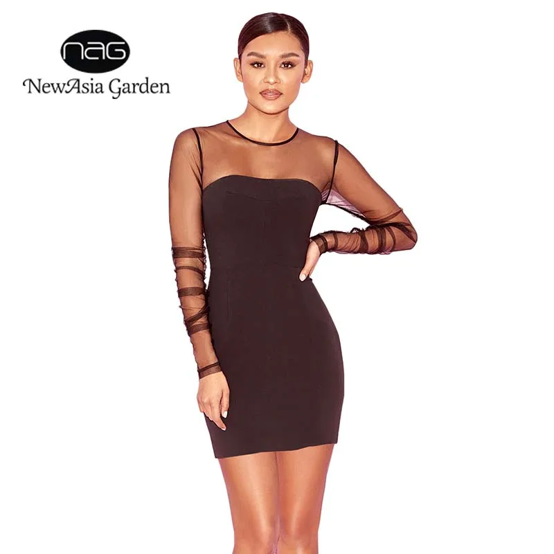 NewAsia Garden Fashion Sheer Autumn Dress Sexy Dress Winter Mesh Bodycon Party Dress O-neck Long Sleeve Women Mini Dress Black
NewAsia Garden Fashion Sheer Autumn Dress Sexy Dress Winter Mesh Bodycon Party Dress O-neck Long Sleeve Women Mini Dress Black