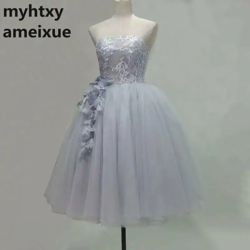 Strapless A-line Sleeveless Tulle Natural Regular Backless Cheap Short Evening Dresses 2017 Custom Dress Womens
Strapless A-line Sleeveless Tulle Natural Regular Backless Cheap Short Evening Dresses 2017 Custom Dress Womens