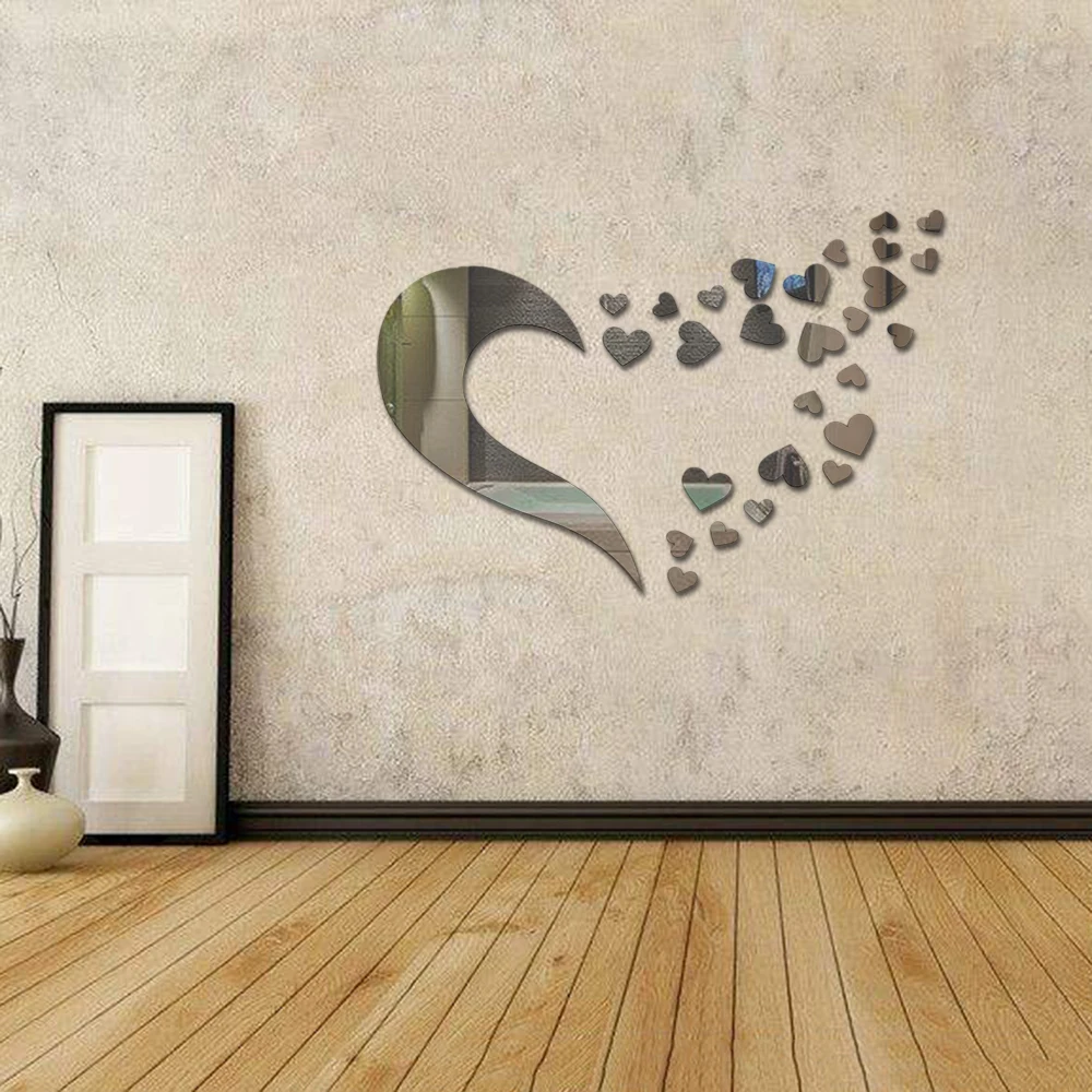 Love Heart Acrylic 3D Mirror Wall Sticker Mural Decal Removable Stickers Living room Decoration Wall Decal Art Home Decor
Love Heart Acrylic 3D Mirror Wall Sticker Mural Decal Removable Stickers Living room Decoration Wall Decal Art Home Decor