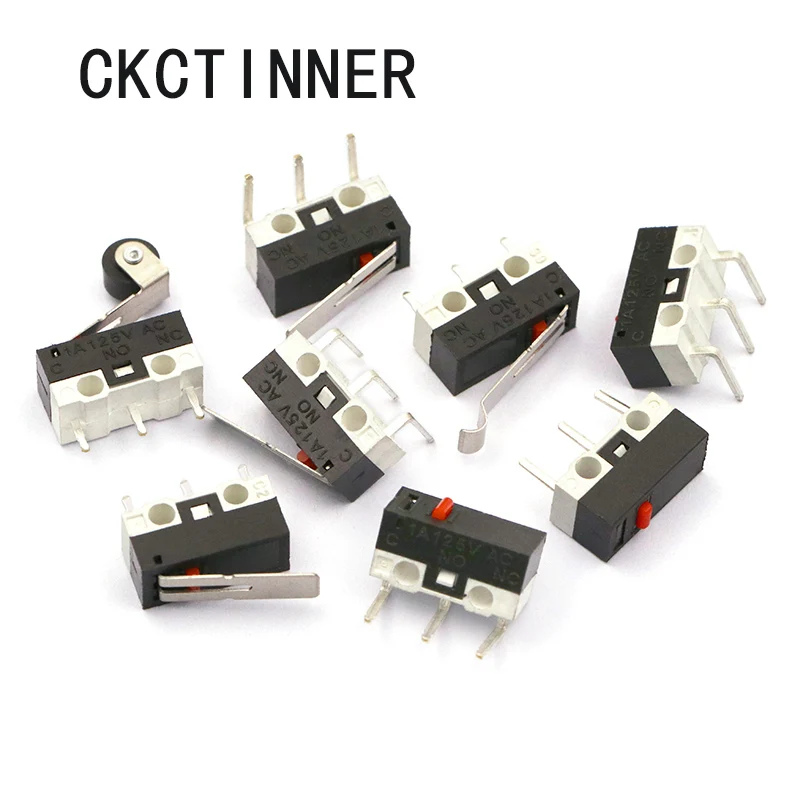 10 pcs 3 pin microswitch Micro mouse button touch switch Tripod wheel handle 1A 125VAC
10 pcs 3 pin microswitch Micro mouse button touch switch Tripod wheel handle 1A 125VAC