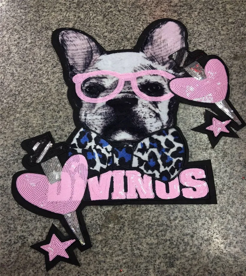 1Pcs heart dog sequins Patches For Clothes Sew On Sequin Applique Applications Motif Embroidery Patches Sticker DIY Accessories
1Pcs heart dog sequins Patches For Clothes Sew On Sequin Applique Applications Motif Embroidery Patches Sticker DIY Accessories