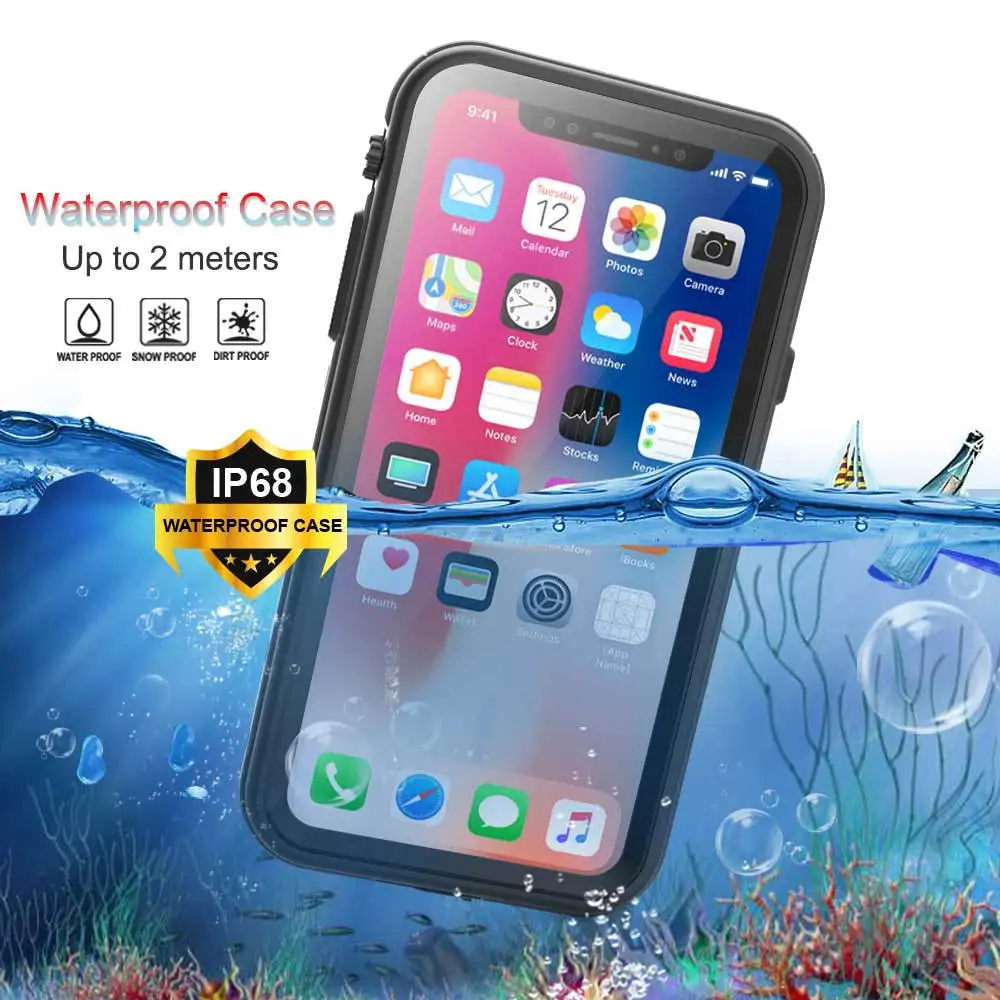 Original Brand IP68 Waterproof Case for Apple iPhone XR XS Kickstand Shockproof Dust Proof Protective case for iPhone XS Max
Original Brand IP68 Waterproof Case for Apple iPhone XR XS Kickstand Shockproof Dust Proof Protective case for iPhone XS Max