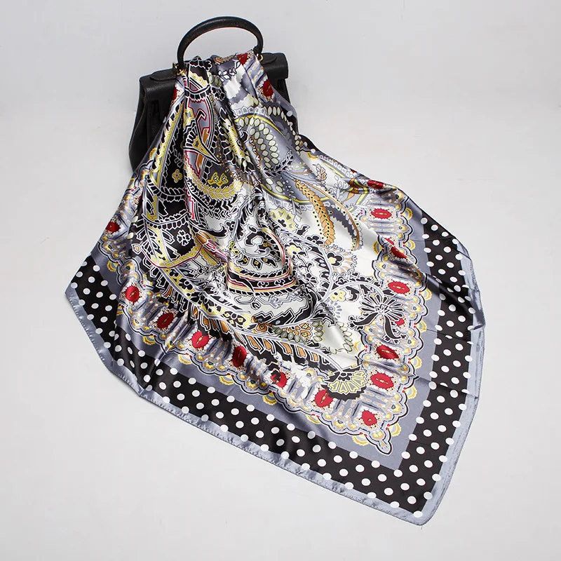 Retro Vintage Scarf Paisley Pashmina Wrap Classic Winter /'Gold/' Thread Flower