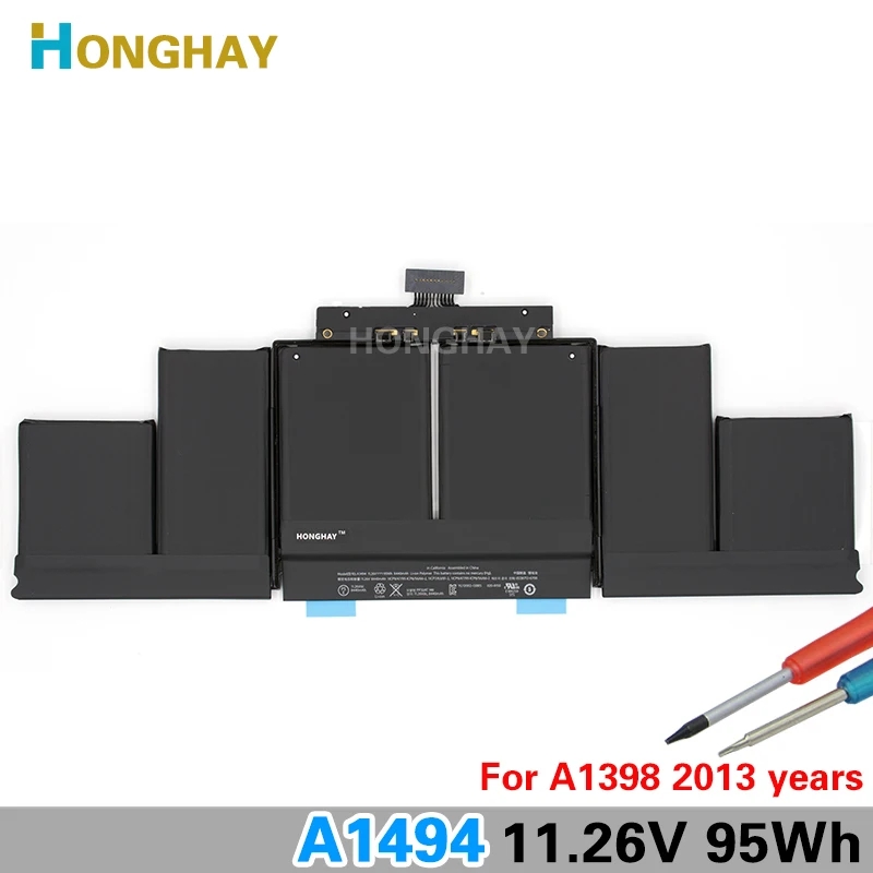 Аккумулятор Honghay A1494 для ноутбука Apple Macbook Pro 15 дюймов A1398 2013 года ME293 ME294
Аккумулятор Honghay A1494 для ноутбука Apple Macbook Pro 15 дюймов A1398 2013 года ME293 ME294