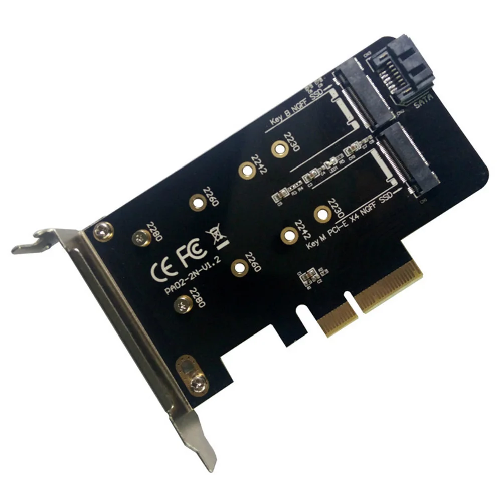 M.2 NGFF SSD Converter Card SATA-based Dual Interface Adapter M Key B Key Transfer NVME Support NGFF M.2 2280 2260 2242 2230
M.2 NGFF SSD Converter Card SATA-based Dual Interface Adapter M Key B Key Transfer NVME Support NGFF M.2 2280 2260 2242 2230