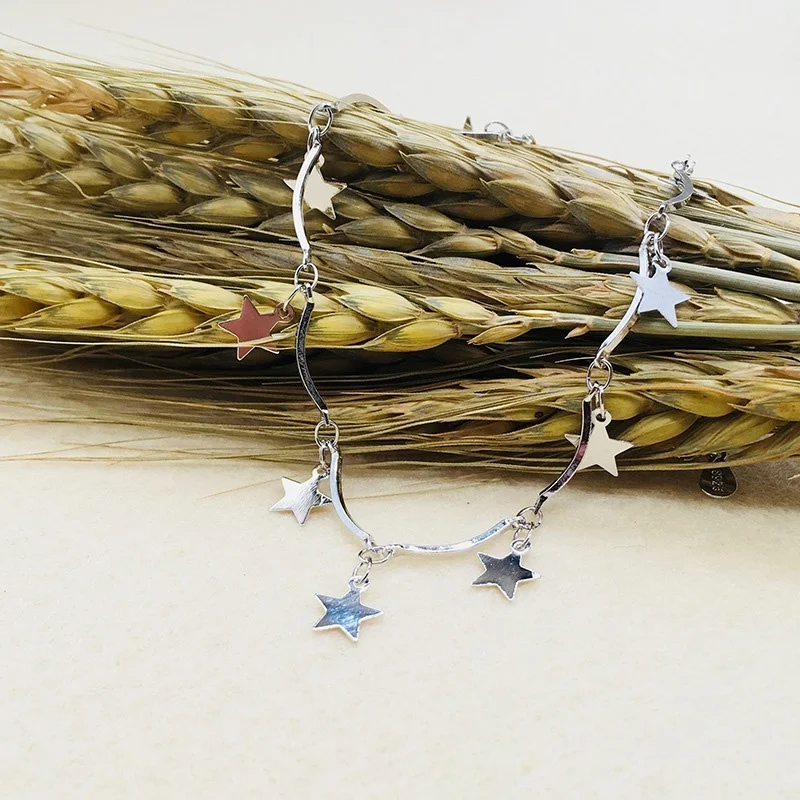 Star Anklet Bracelet Dangle Pendant Anklet Bracelets Summer 925 Sterling Silver Foot Jewelry
Star Anklet Bracelet Dangle Pendant Anklet Bracelets Summer 925 Sterling Silver Foot Jewelry