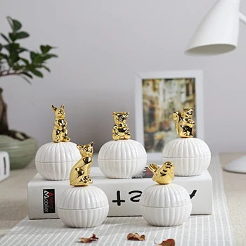 Small Cute Animal Ceramic Jar Jewelry Box Wedding Earrings Necklace Accessories Storage Tank Ceramic Sugar Gift
Small Cute Animal Ceramic Jar Jewelry Box Wedding Earrings Necklace Accessories Storage Tank Ceramic Sugar Gift