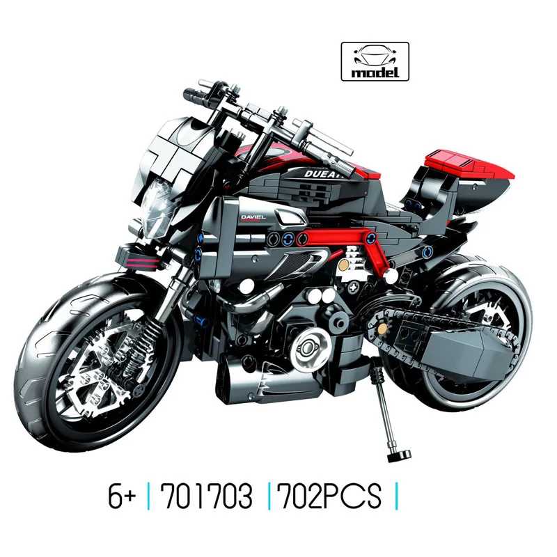 Technical Scale Simulation Ducatis Diavel Italy Motorcycle Moc Building Block Motor Model Bricks Toys Collection For Boys Gifts
Technical Scale Simulation Ducatis Diavel Italy Motorcycle Moc Building Block Motor Model Bricks Toys Collection For Boys Gifts
