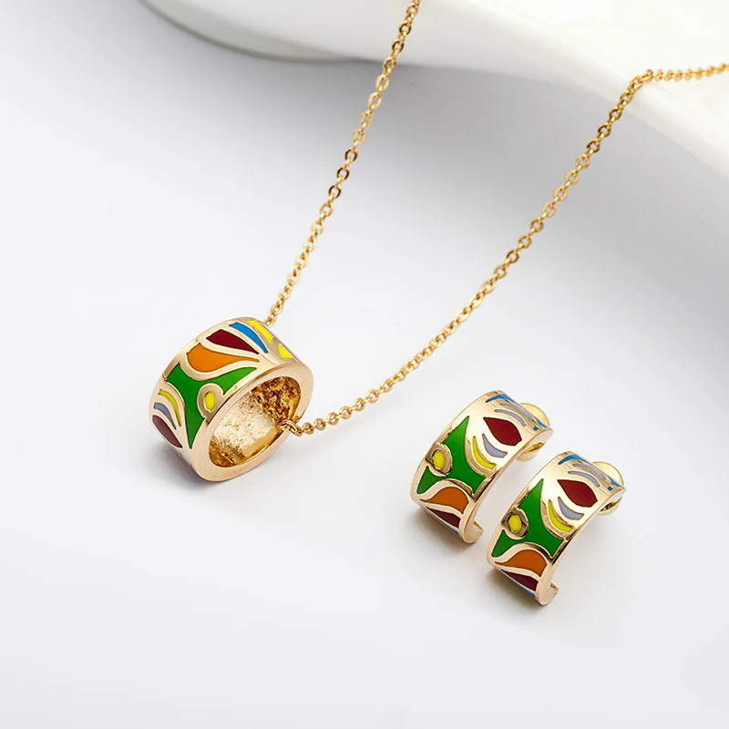R&X Fine Heart Bridal Ouro Jewelry Sets Dubai Fashion Joias Necklace/earrings Sieraden Girls Engagement Gift Costume Jewelry
R&X Fine Heart Bridal Ouro Jewelry Sets Dubai Fashion Joias Necklace/earrings Sieraden Girls Engagement Gift Costume Jewelry