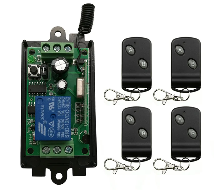 DC 9V 12V 24V 1 CH 1CH Relay Receiver Transmitter Light Lamp LED Remote Control Switch Power Wireless Switch Lock Unlock
DC 9V 12V 24V 1 CH 1CH Relay Receiver Transmitter Light Lamp LED Remote Control Switch Power Wireless Switch Lock Unlock