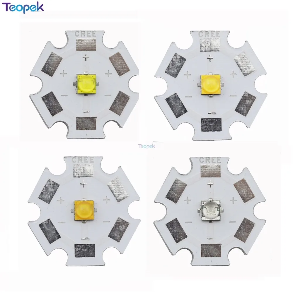 10pcs Cree XTE 5w High Power LED Emitter Diode XT-E Cool White/Warm White/Neutral White/ Royal Blue 8mm/12mm/14mm/16mm/20mm PCB
10pcs Cree XTE 5w High Power LED Emitter Diode XT-E Cool White/Warm White/Neutral White/ Royal Blue 8mm/12mm/14mm/16mm/20mm PCB
