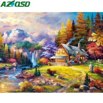 AZQSD Full Square Diamond Mosaic Scenic Gift 5d Handmade Diamond Painting House Cross Stitch Picture Of Rhinestones Home Decor
AZQSD Full Square Diamond Mosaic Scenic Gift 5d Handmade Diamond Painting House Cross Stitch Picture Of Rhinestones Home Decor