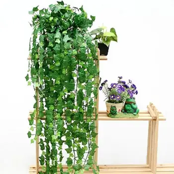 

2.5m Artificial Ivy Leaf Garland Plants Vine Fake Foliage Flowers Home Decor Plastic Artificial Flower Rattan Evergreen Cirrus