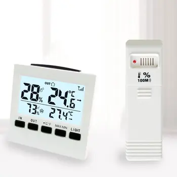 Indoor/Outdoor Wireless Weather Station LCD Digital Thermometer Hygrometer Temperature Humidity Meter Thermoregulator
Indoor/Outdoor Wireless Weather Station LCD Digital Thermometer Hygrometer Temperature Humidity Meter Thermoregulator