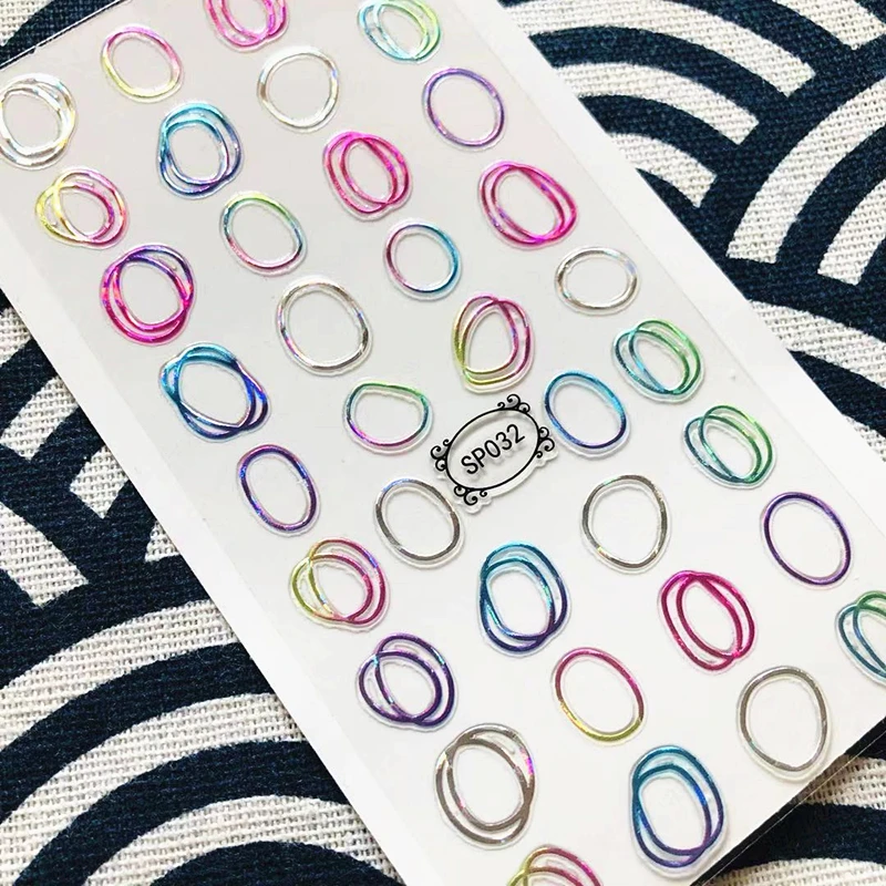 laser series colorful laser round DESIGNS 3d nail art stickers decal template diy nail tool decorations SP-32
laser series colorful laser round DESIGNS 3d nail art stickers decal template diy nail tool decorations SP-32