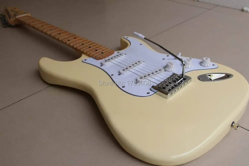 New!!! Scalloped Fingerboard, Noisseless Pickups, Yngwie Malmsteen Guitar, Big Head ST Electric Guitar, Cream 120510
New!!! Scalloped Fingerboard, Noisseless Pickups, Yngwie Malmsteen Guitar, Big Head ST Electric Guitar, Cream 120510