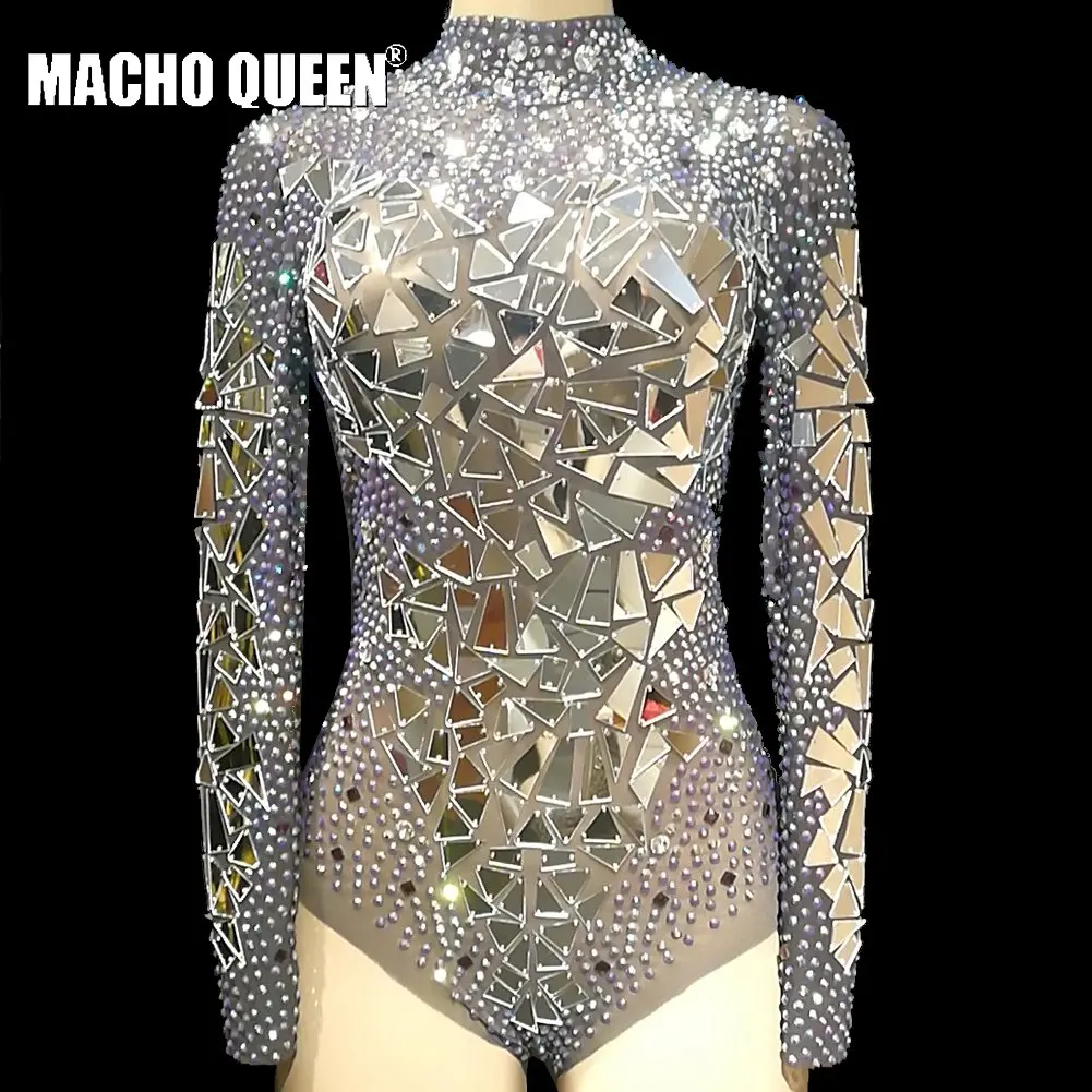 Drag Queen Costumes Rhinestone Mirror Burning Man Festival Bodysuit Jumpsuit Red Carpet Performance Party Celebrity
Drag Queen Costumes Rhinestone Mirror Burning Man Festival Bodysuit Jumpsuit Red Carpet Performance Party Celebrity