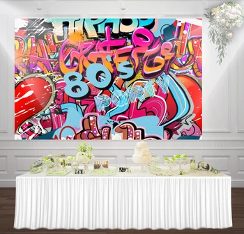 HUAYI 8o's party Hip-hop Graffiti Wall Banner photography backdrop background for 8os birthday party Decorations sm-108
HUAYI 8o's party Hip-hop Graffiti Wall Banner photography backdrop background for 8os birthday party Decorations sm-108