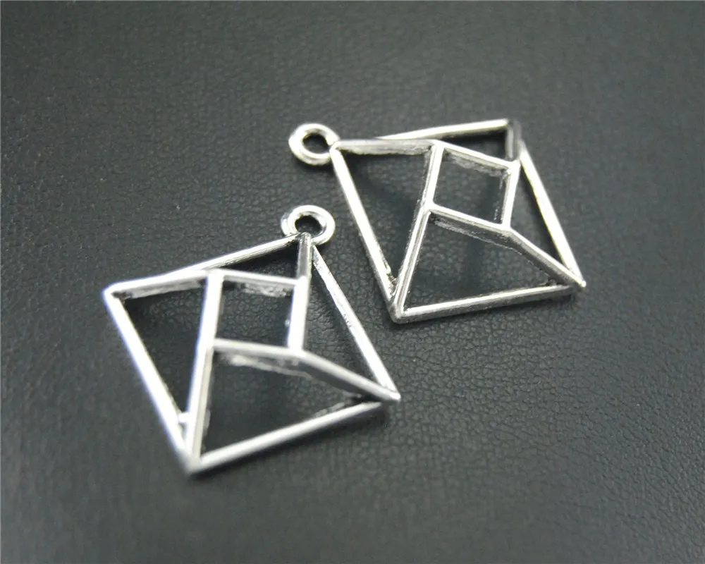 30pcs Antique Sliver 3D Geometric Rhombus Handmade Charms Pendants Jewelry Findings 31x27mm A1834
30pcs Antique Sliver 3D Geometric Rhombus Handmade Charms Pendants Jewelry Findings 31x27mm A1834