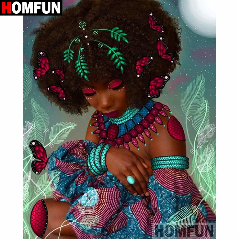 HOMFUN Full Square/Round Drill 5D DIY Diamond Painting "African girl"3D Diamond Embroidery Cross Stitch Home Decor A20153
HOMFUN Full Square/Round Drill 5D DIY Diamond Painting "African girl"3D Diamond Embroidery Cross Stitch Home Decor A20153