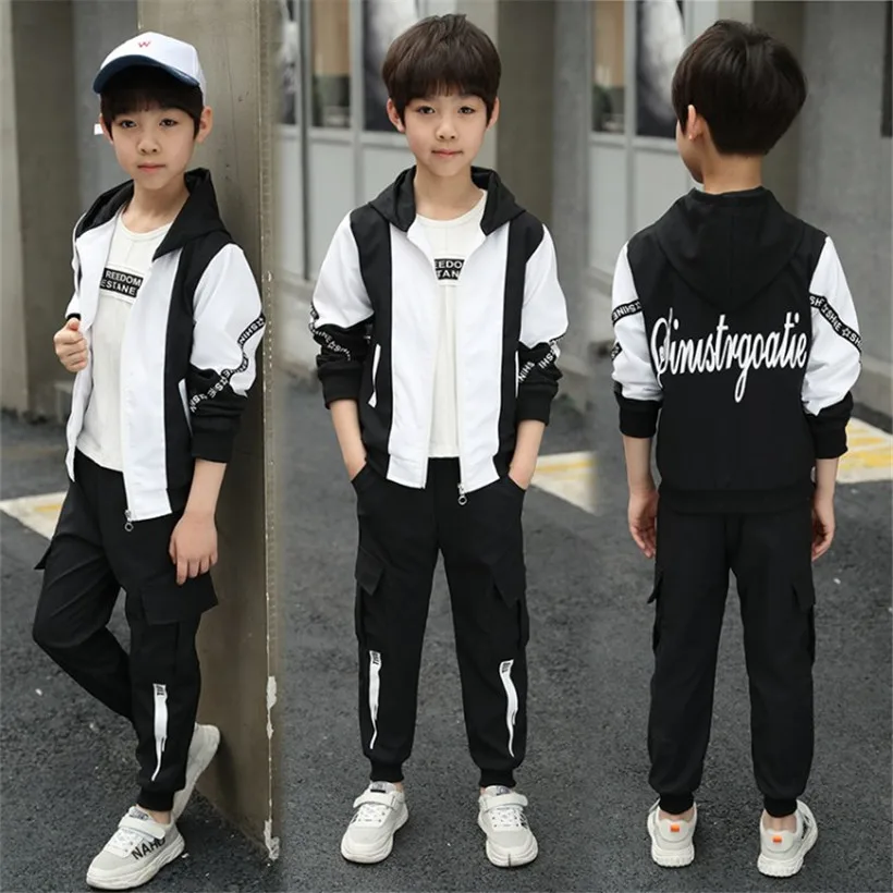 5-13Y Kids Boy Hooded Casual Clothing Set Sweatshirt Long Sleeve Autumn Boys Kids Outfits Tracksuit Suits Children Clothes
5-13Y Kids Boy Hooded Casual Clothing Set Sweatshirt Long Sleeve Autumn Boys Kids Outfits Tracksuit Suits Children Clothes