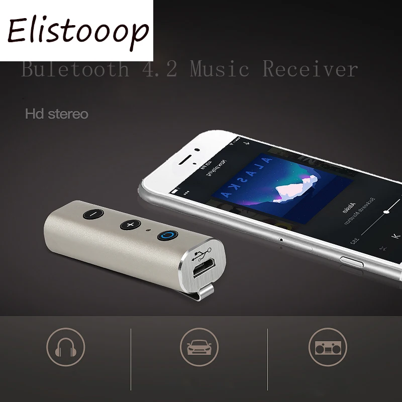3.5mm Bluetooth 4.2 Receiver Music Audio Receiver wireless Adapter Hands free Car Kit AUX A2DP Streaming for Stereo iPhone 8
3.5mm Bluetooth 4.2 Receiver Music Audio Receiver wireless Adapter Hands free Car Kit AUX A2DP Streaming for Stereo iPhone 8