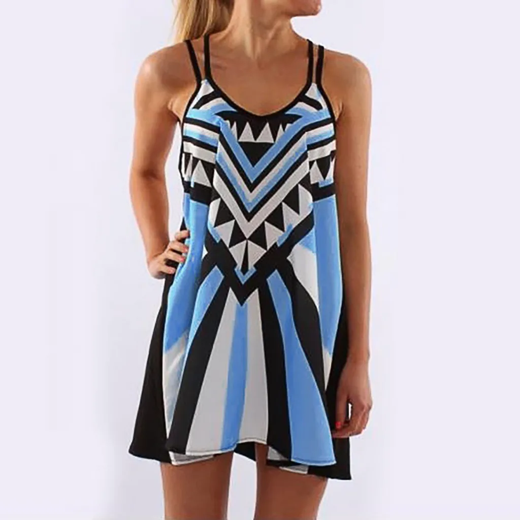 Plus Size Fashion Summer Boho Printed Strappy Short Mini Dress Loose Sundress Women's Casual Party Beach Dress Vestido de festa
Plus Size Fashion Summer Boho Printed Strappy Short Mini Dress Loose Sundress Women's Casual Party Beach Dress Vestido de festa