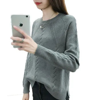 2019Spring Autumn Sweater Women Bottoming Shirt Women's Round Neck Knitting Sweater Fashion Womens Slim Warm Large Sweater 3X
2019Spring Autumn Sweater Women Bottoming Shirt Women's Round Neck Knitting Sweater Fashion Womens Slim Warm Large Sweater 3X